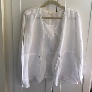Eileen Fisher PL linen jacket